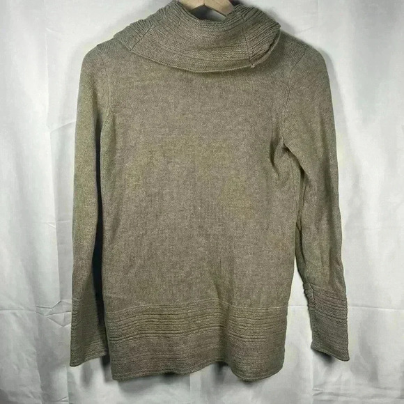 Calvin Klein turtleneck sweater womens small cotton blend brown long sleeve - Picture 6 of 7